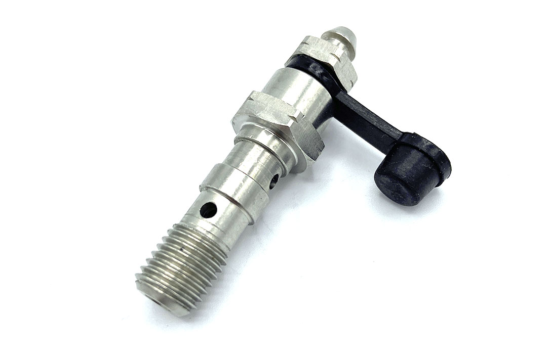 HEL banjo bolt single M10 x 1.25 with bleed