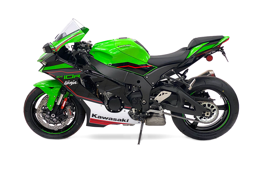 alpha Technik License Plate Holder for Kawasaki Ninja ZX-10R from model year 2022-