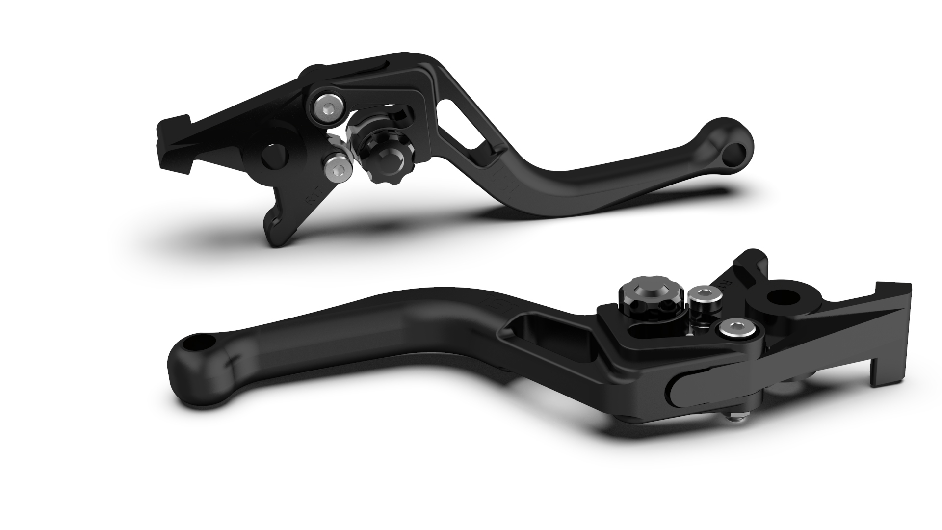 LSL clutch lever BOW L66R, short, black pearl-blasted/black
