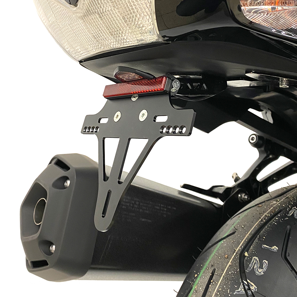 alpha Technik License Plate Holder for Kawasaki ZZR1400; TYPE ZXT40H; Model Year 2016-