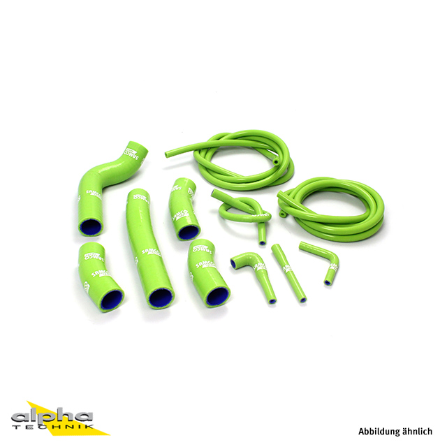 SAMCO SPORT Silicone Hose Kit Complete Kit Green for Kawasaki ZX900 from model year 1993-