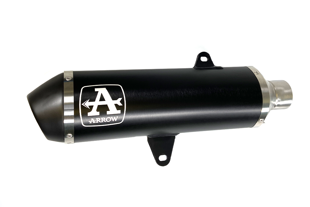 ARROW DARK URBAN Exhaust for Yamaha XMAX 400 2017-, Black Aluminium