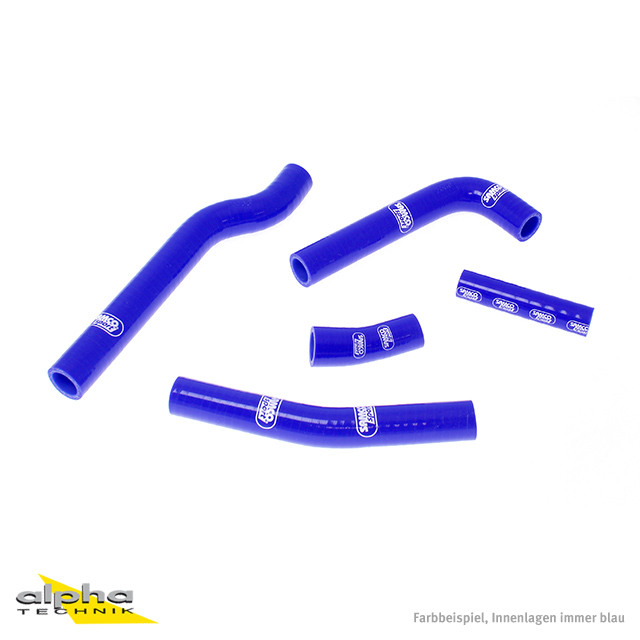 SAMCO SPORT Silicone Hose Kit, blue, for Yamaha WR450F Model Year 2003-2006