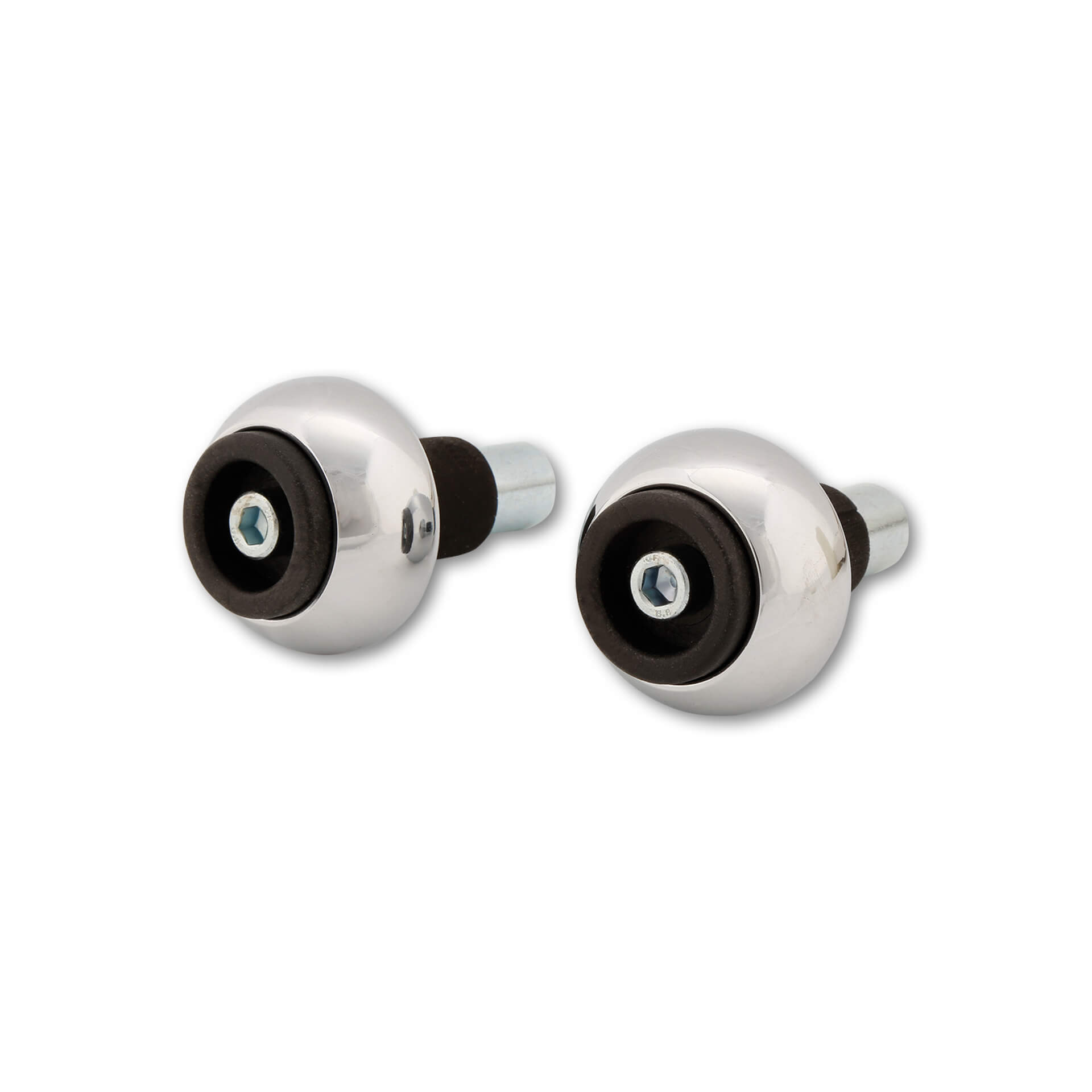 LSL handlebarweight Crash Ball Classic, Steel, for handlebar with 18 mm Inner Diameter (Steel handlebar), Chrome