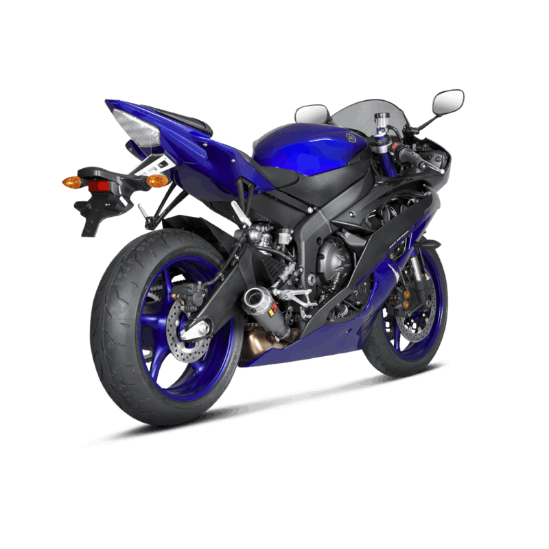 Akrapovic Slip-On Line (Titanium) Exhaust for Yamaha YZF-R6 Model Year 2006-2025