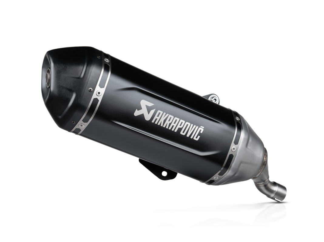 Akrapovic Slip-On Line (SS) Exhaust for Vespa GTS 125, Super, Supersport, Supertech, Model Year 2025- (Euro 5+)