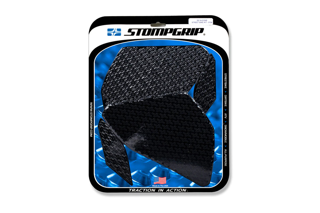 Stompgrip black, Icon, for Yamaha YZF-R3, YZF-R25, 2015-2018
