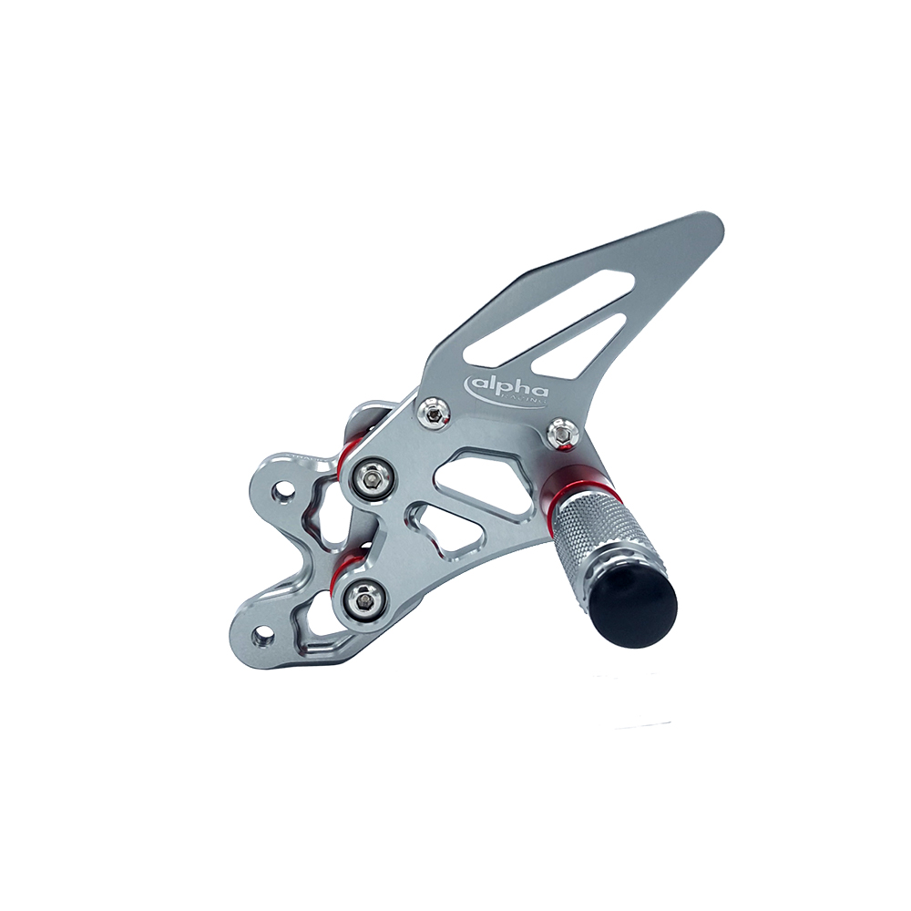 >TRACK< footrestenanlage, Titanium Finish, Suzuki GSX-R600 2006-10 ABE