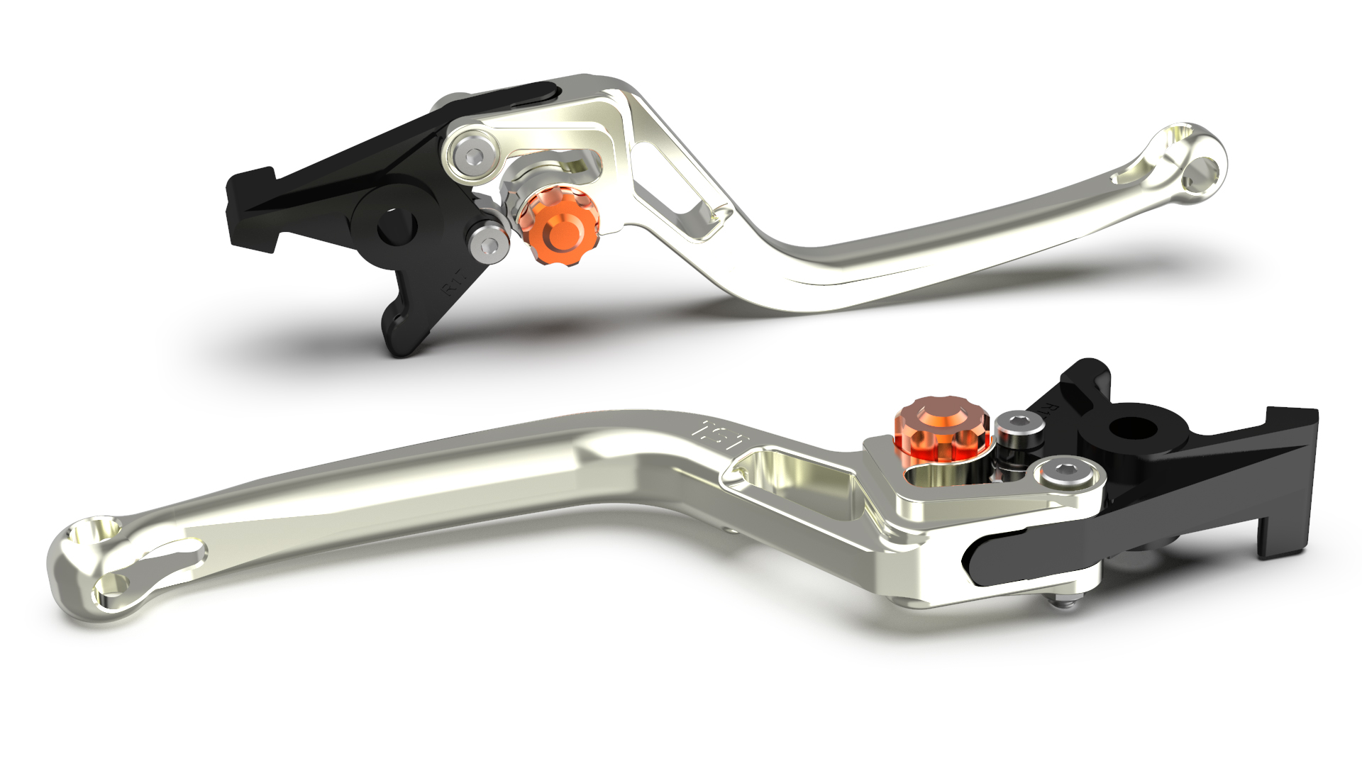 LSL BOW R82 Brake Lever, Silver/Orange