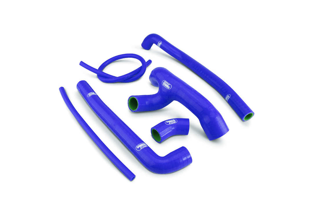 SAMCO SPORT Silicone Hose Kit Y-Piece - Race Design blue for KTM 1290 Super Adventure R S Model Year 2021-2024