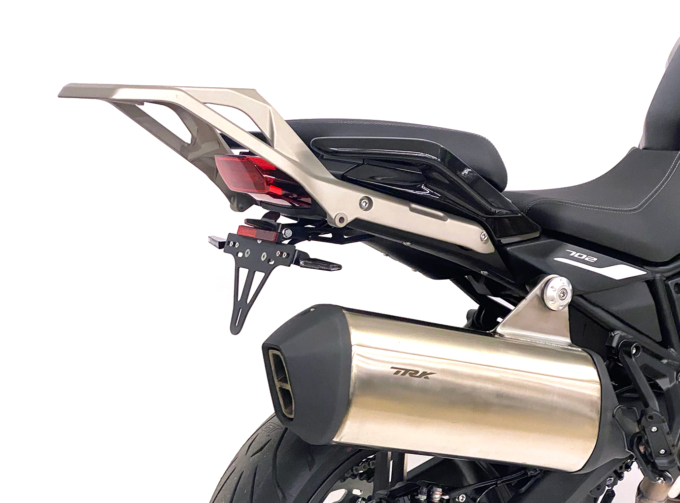 alpha Technik Number Plate Holder for Benelli TRK 702 / TRK 702X, Type PA8, Model Year 2023-