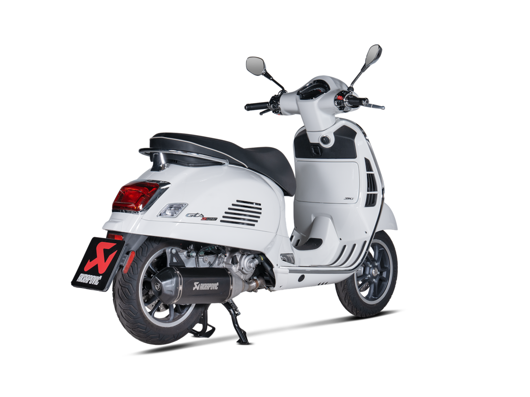 Akrapovic Slip-On Line (SS) Exhaust for Vespa GTS 310, Super, Supersport, Supertech, 2024-