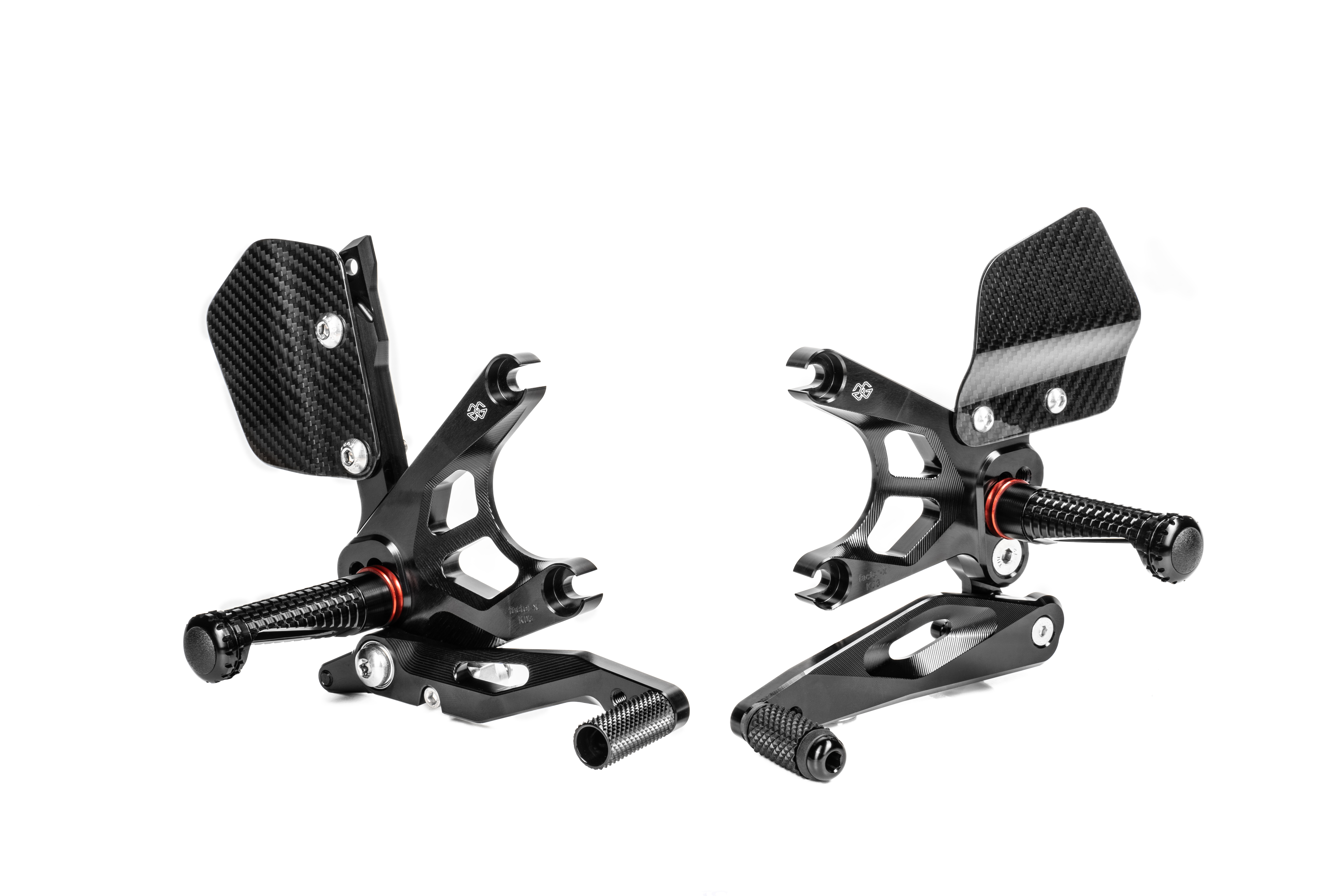 GILLES FXR footrestrearset system Kawasaki ZX10R black