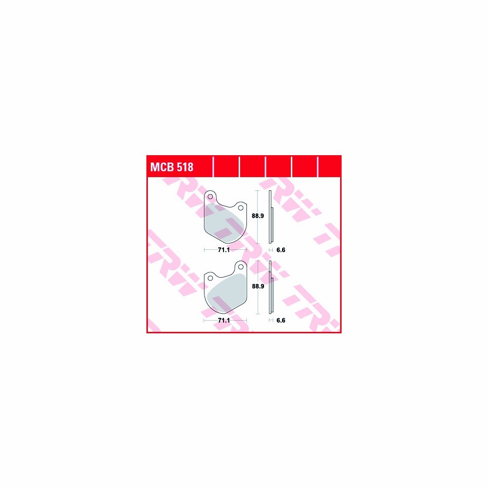 TRW brake pad Set Allround MCB518