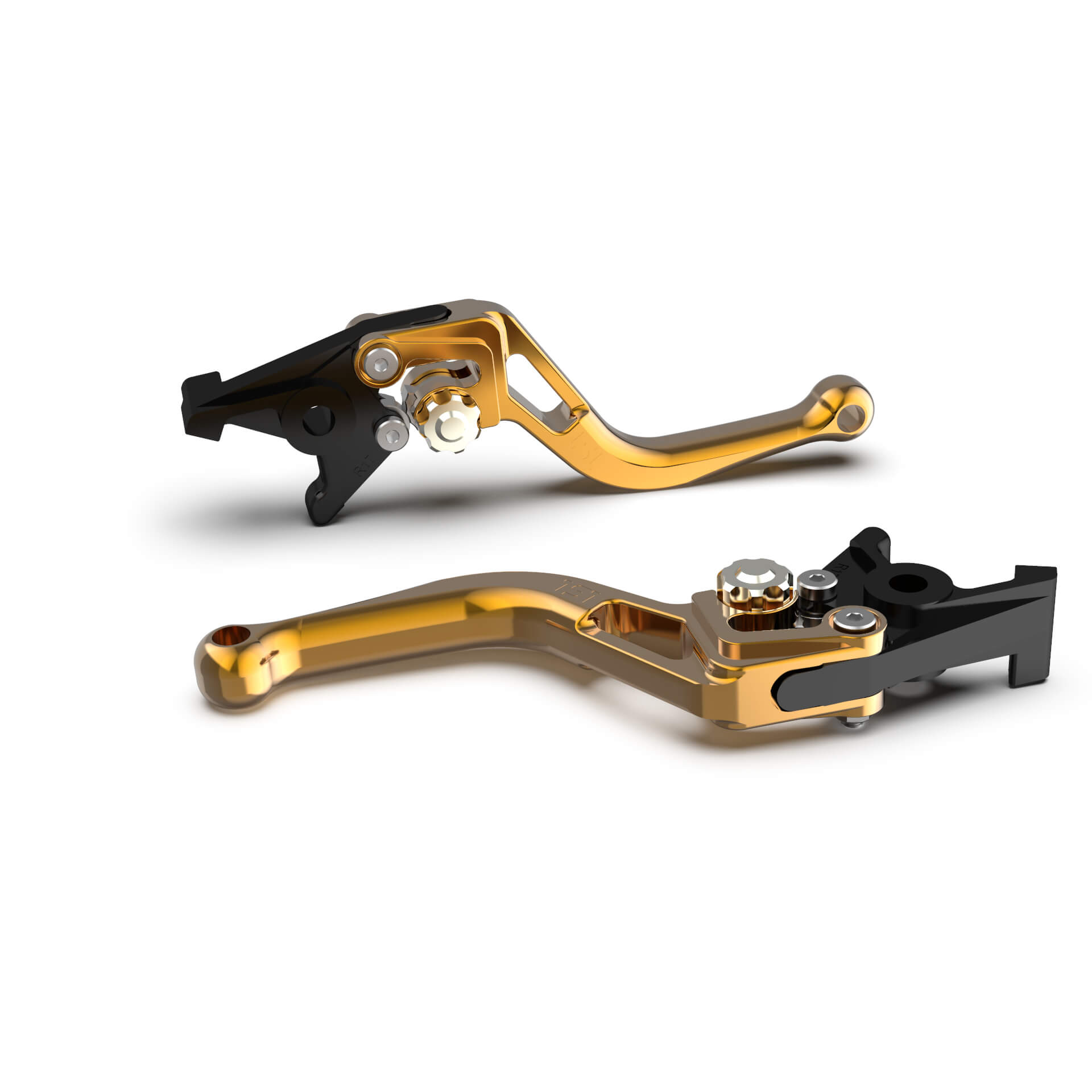 LSL BOW R13 Brake Lever, short, gold/silver