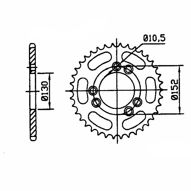 rear sprocket Aluminium, Cagiva Z-48