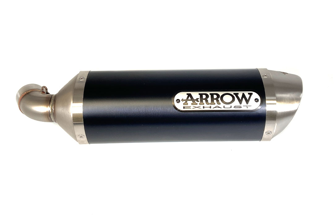 ARROW DARK STREET THUNDER Black Aluminium Exhaust for Ducati Monster 696 / 796 / 1100 2008-2014