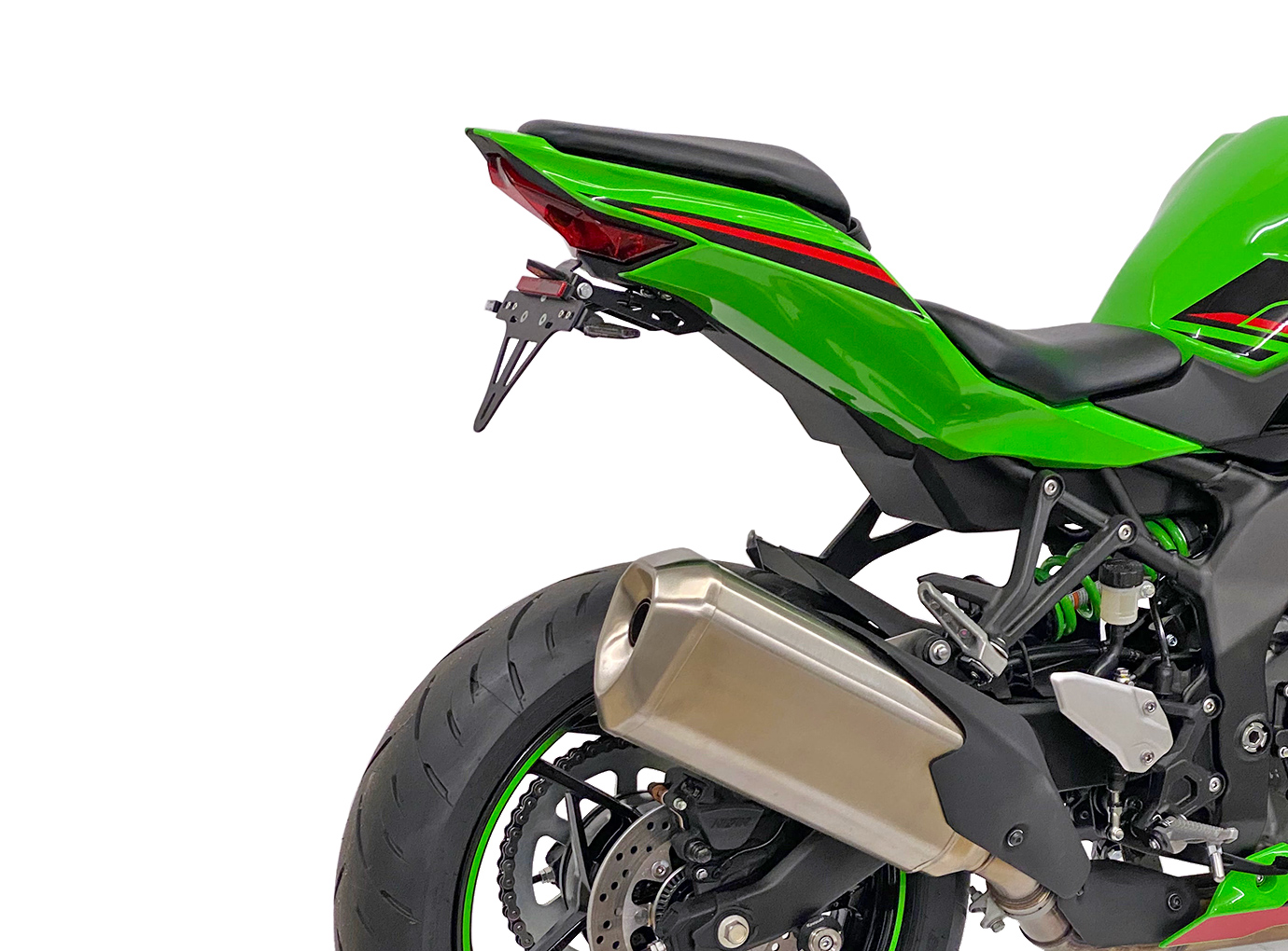 alpha Technik Licence Plate Holder for Kawasaki Ninja ZX4-R / ZX-4RR, model year 2024-