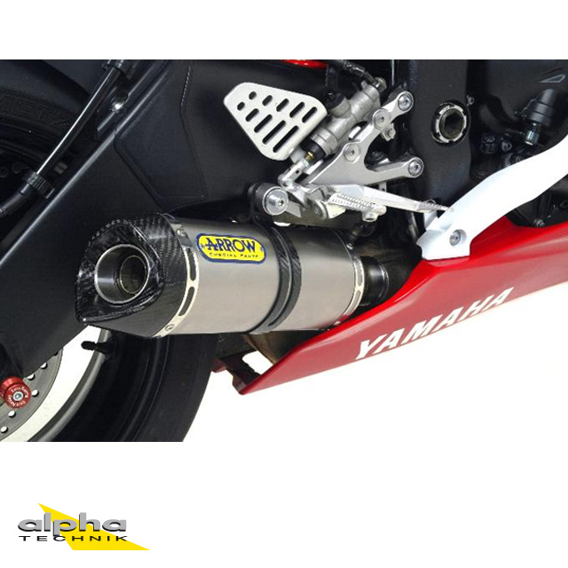 ARROW THUNDER Exhaust for YZF-R6 RJ11/RJ15 2006-2016, Titanium (For ARROW Header)