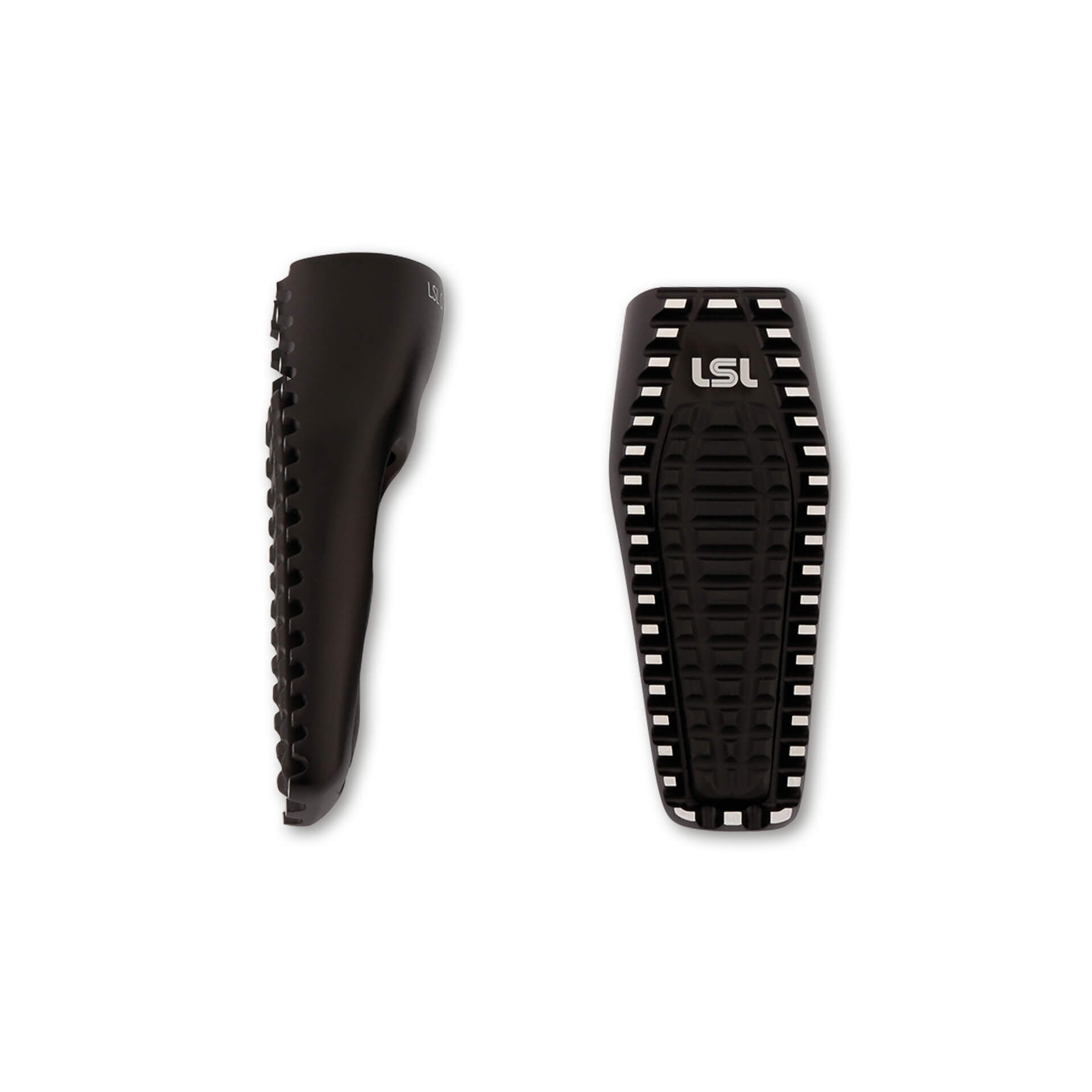 LSL footresten ERGONIA, Replacement Footpegs with Rubber Insert, Black