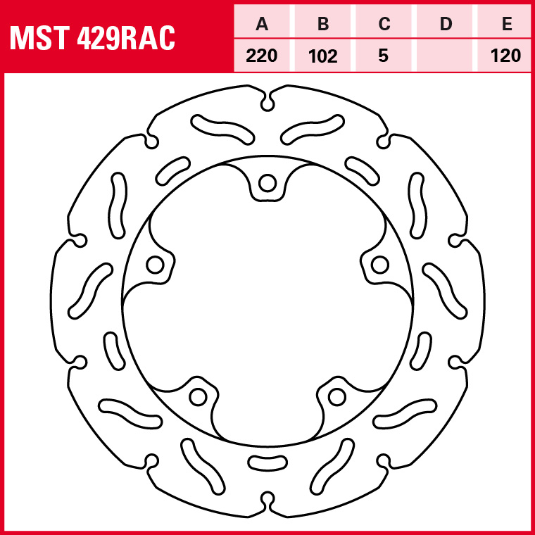 TRW brake disc Sportive Fixed MST429RAC