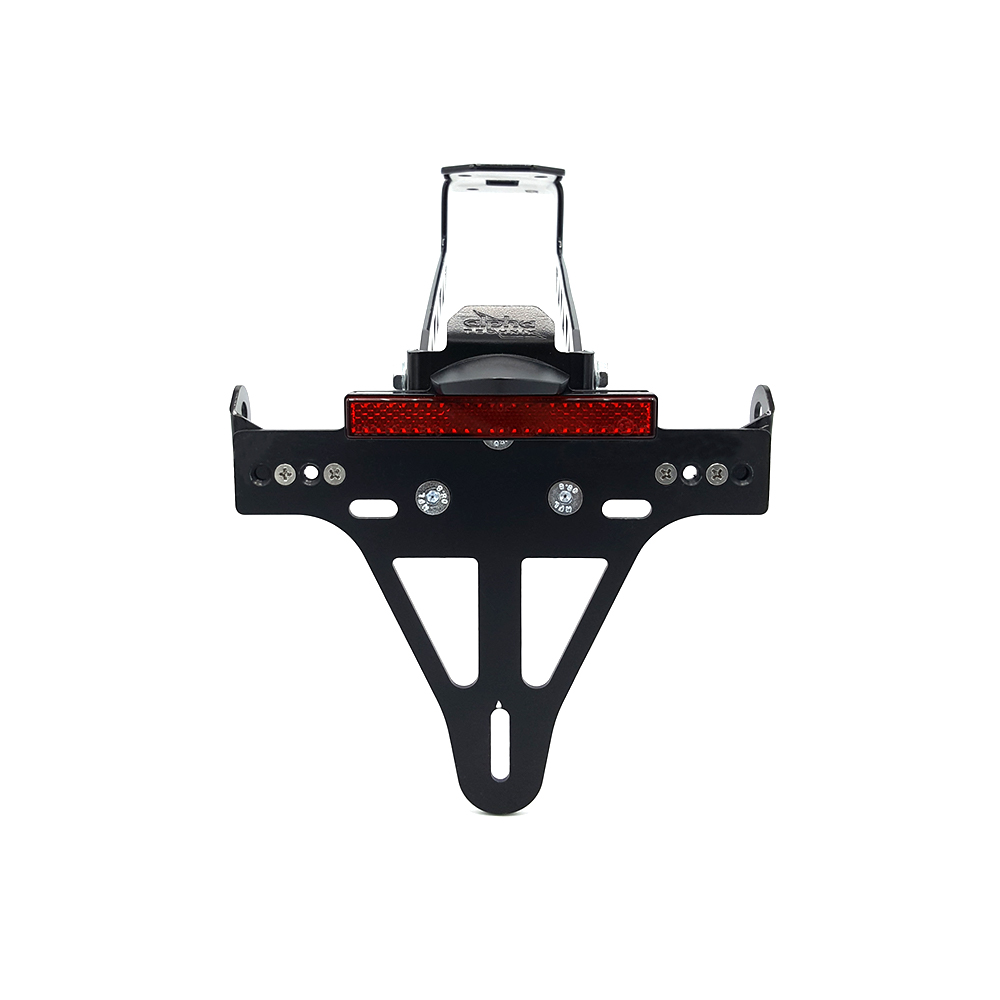 alpha Technik License Plate Holder for Kawasaki Versys 1000, Type LZT00C, from model year 2019 - and Versys 1100, Type LZT10A, model year 2025-