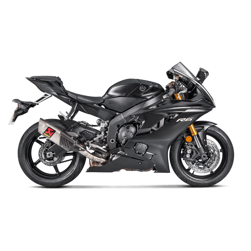 Akrapovic Slip-On Line (Titanium) Exhaust for Yamaha YZF-R6 Model Year 2017-