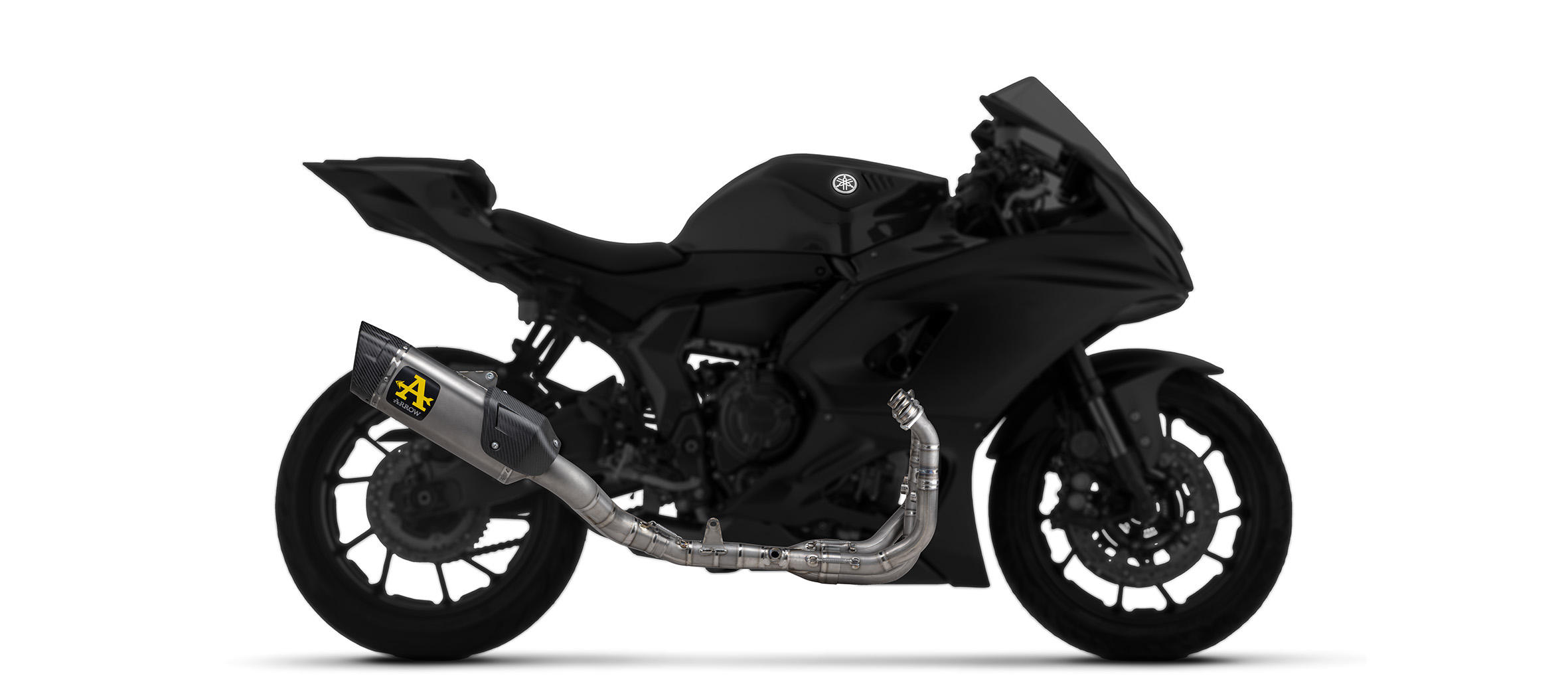 ARROW Racing INDY RACE EVO DARK for Yamaha R9 model year 2025-, black