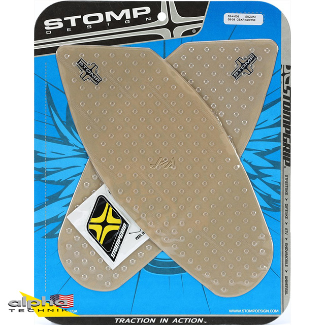 Stompgrip clear, Volcano, for Suzuki GSXR600, 2008-2010