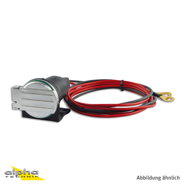 BAAS ZA02C Cigarette Lighter On-board Socket, Chromed Hinged Lid
