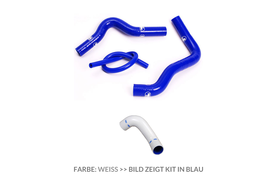 SAMCO SPORT Silicone Hose Kit White for Suzuki RM85 Model Year 2002-2022
