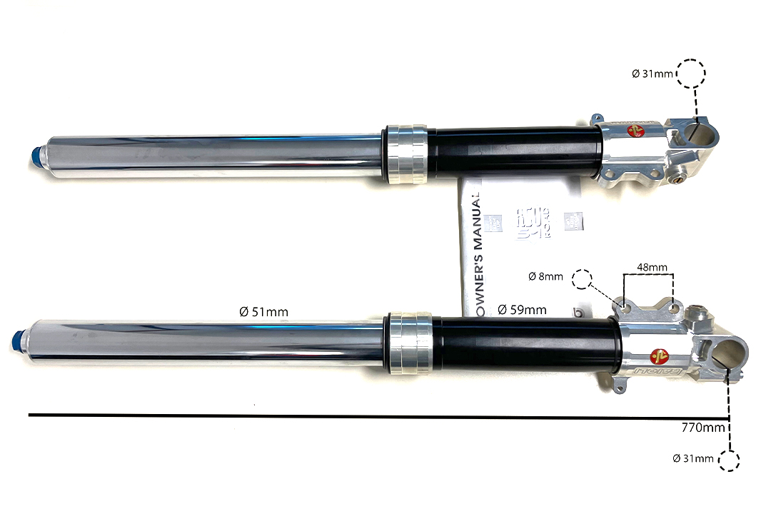 alpha Technik PAIOLI fork RSU 51 for SUZUKI GSX-R750 96
