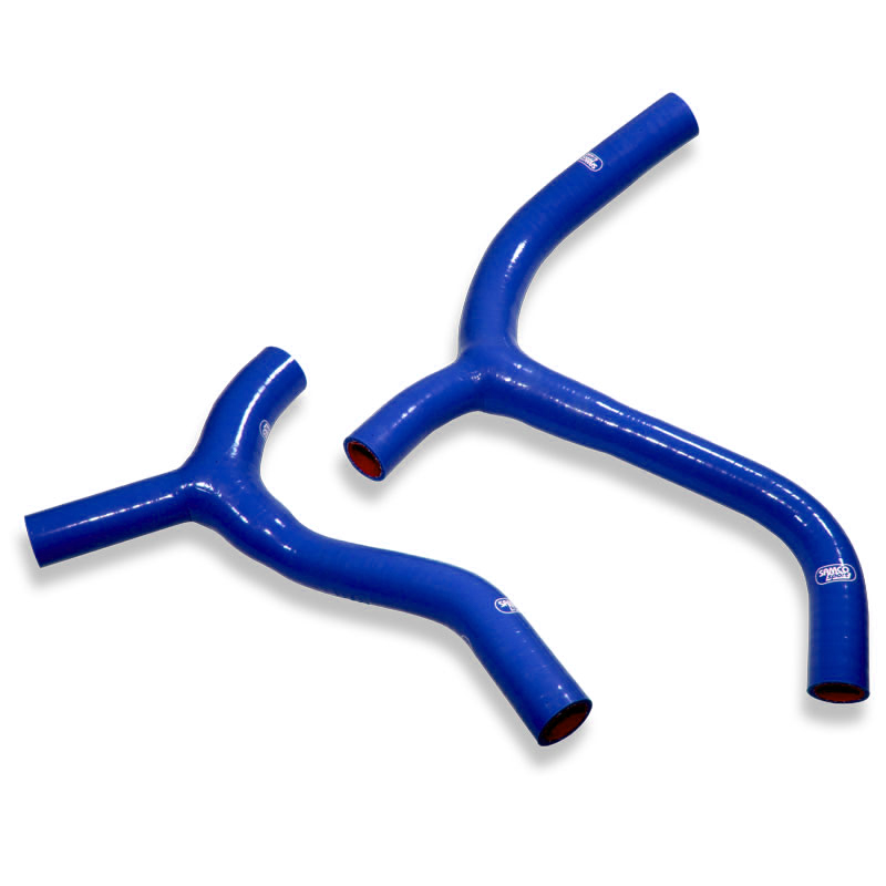 SAMCO SPORT Silicone Hose Kit only with Boyesen water pump blue for Kawasaki KX450F Model Year 2019-2023