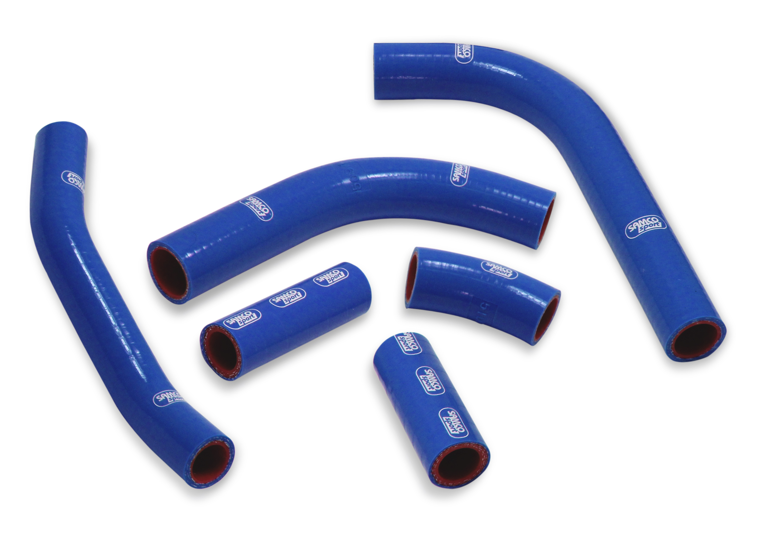 SAMCO SPORT Silicone Hose Kit OEM Design blue for Kawasaki KX450F model year 2019-2023