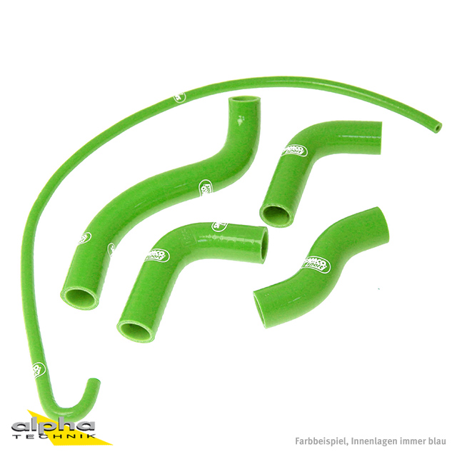 SAMCO SPORT Silicone Hose Kit green for Kawasaki Z750 Model Year 2004-2006