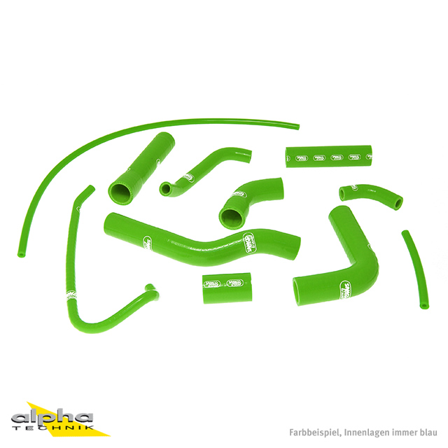 SAMCO SPORT Silicone Hose Kit green for Yamaha YZF-R6 Model Year 2006-2024