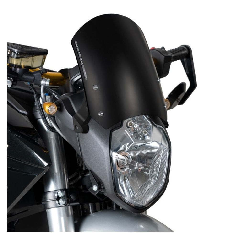 Barracuda Aerosport Aluminium Black Windscreen for Zero Motorcycles Zero DS
