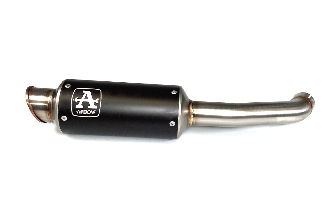 ARROW GP2 Dark Exhaust for KTM 125 Duke and KTM 390 Duke from model year 2021-