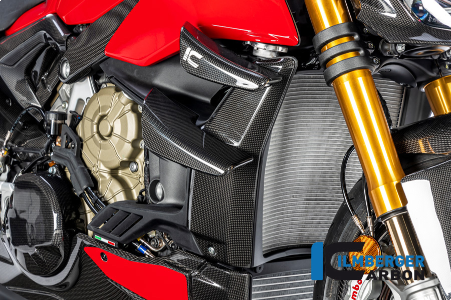 Ilmberger Carbon Winglet Set right side R/S Gloss for Ducati Streetfighter V4 V2 2020-