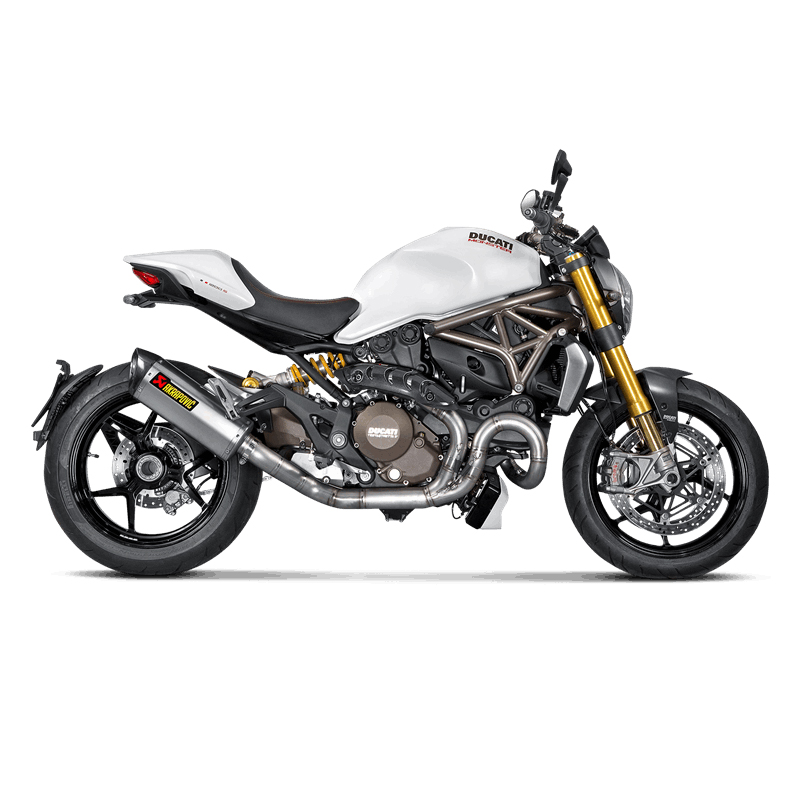 Akrapovic Link Pipe (Titanium) exhaust system for Ducati Monster 1200 R year 2017-2018