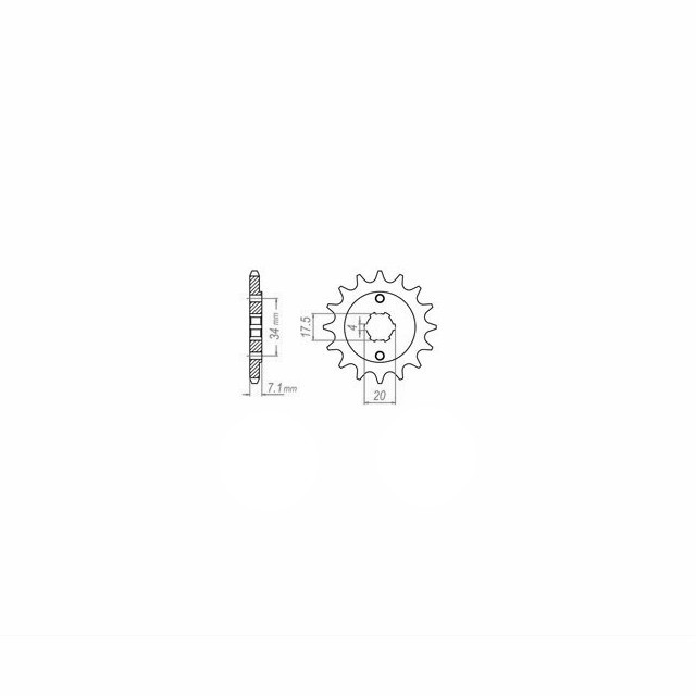 Front sprocket, 12 teeth, 520 pitch