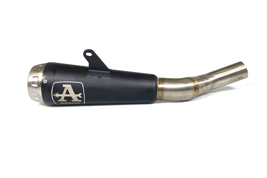 ARROW DARK PRO-RACE Exhaust for Honda CB500X 2019-. Black Stainless Steel