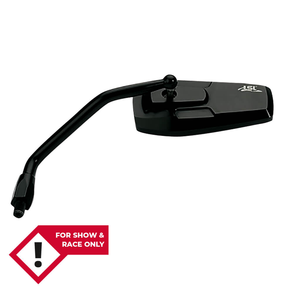 LSL Gonia mirror, handlebar mirror, left side L/S, black. Approved for vehicles with German operating permit (approx. up to model year 2000). No ECE approval!