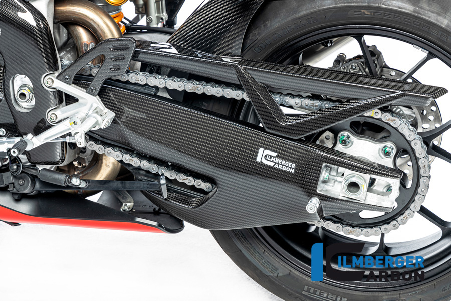 Ilmberger Carbon Swingarm Cover left side L/S gloss for Aprilia RSV4 / Tuono V4 2021-