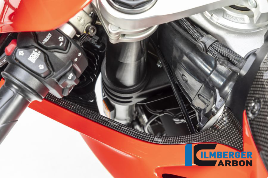 Ilmberger Carbon Air Duct Cover left side L/S Glossy Panigale V4/V4S/V4R