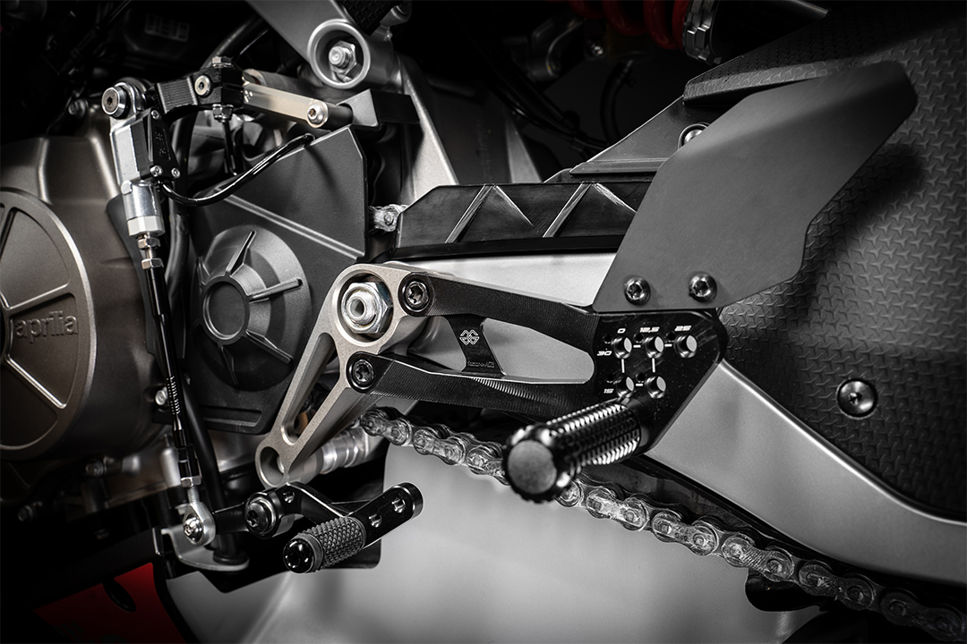 GILLES FXR Rearset for Aprilia RS660, KS, 2021, black