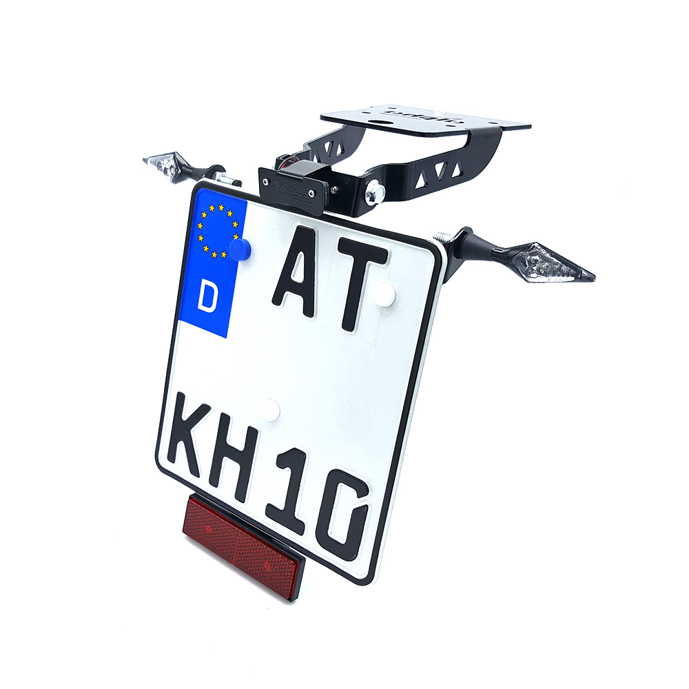 alpha Technik Number Plate Holder for Kawasaki Versys-X300, ABS; Type LE300C; Model Year 2017-