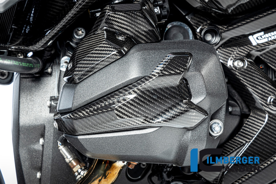 Ilmberger Carbon Spark Plug Cover left side L/S, Glossy, BMW R1300GS 2023-