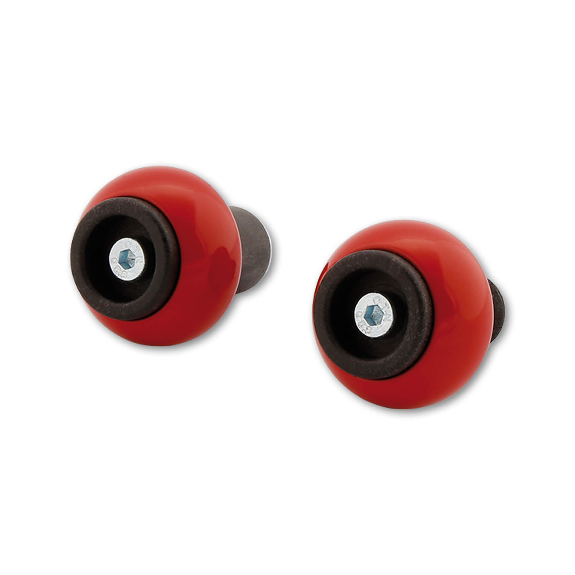 LSL Axle Balls Classic, for various Suzuki and Yamaha, signal red, rear axle