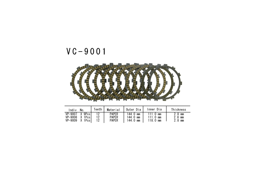 Vesrah clutch discn-Kit KTM
